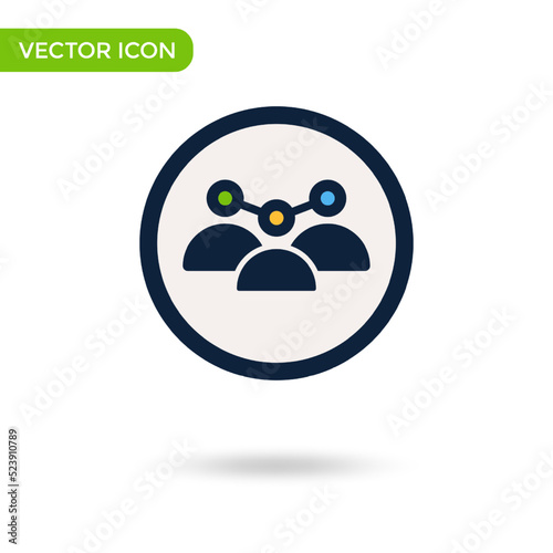 management cooperation icon. minimal and creative icon isolated on white background. vector illustration symbol mark