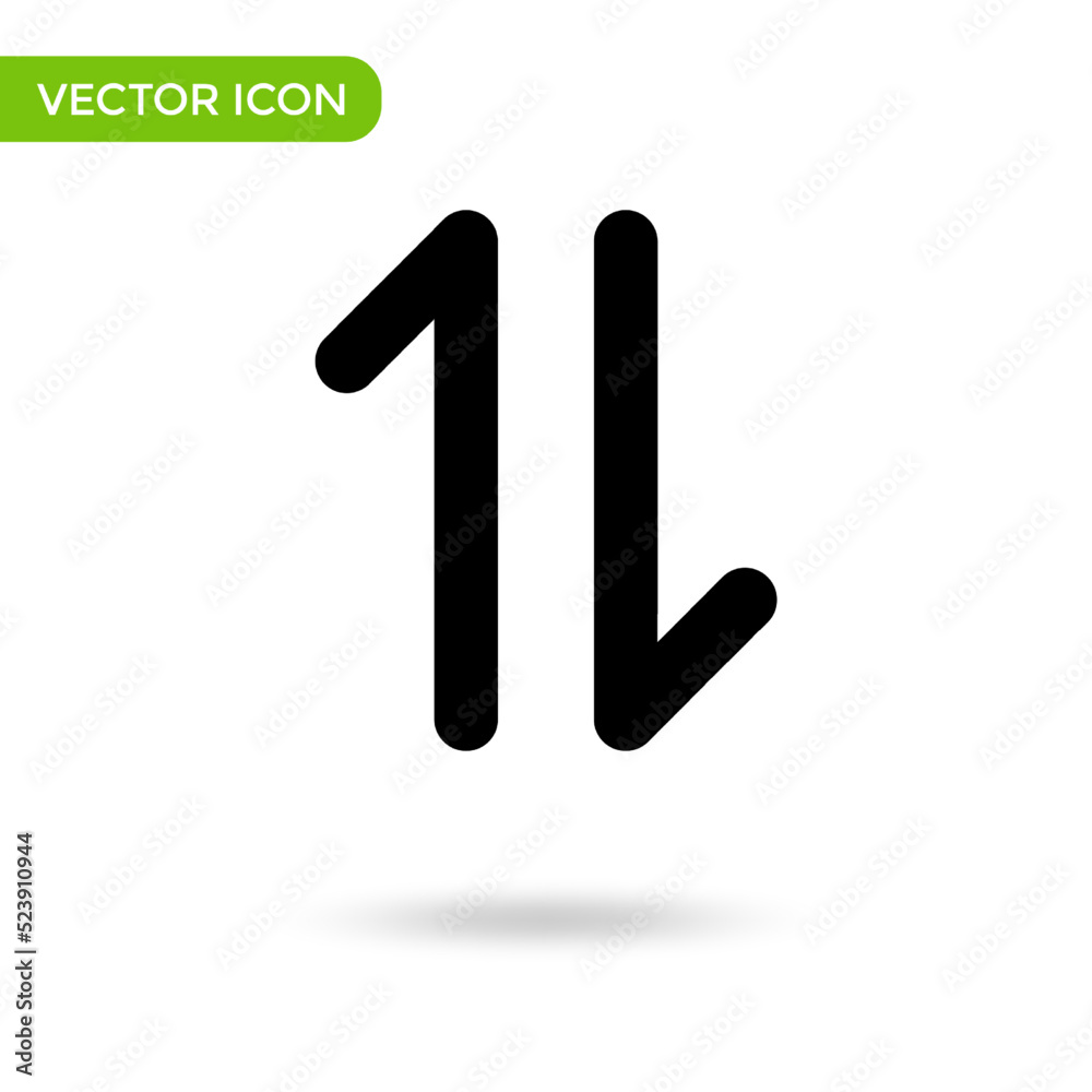 arrow up down icon. minimal and creative icon isolated on white background. vector illustration symbol mark arrow up down icon. minimal and creative icon isolated on white background. vector illustration symbol mark