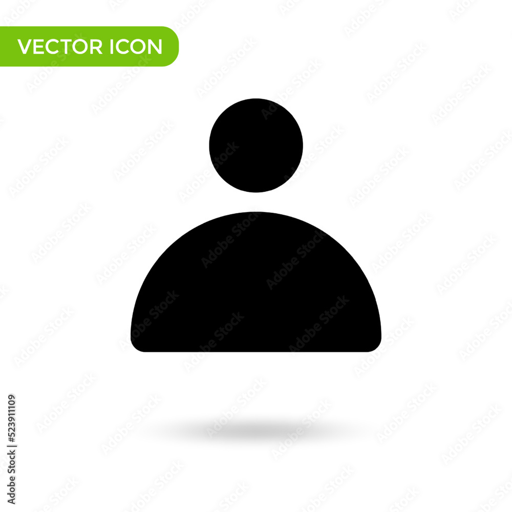 person icon. minimal and creative icon isolated on white background. vector illustration symbol mark person icon. minimal and creative icon isolated on white background. vector illustration symbol mark