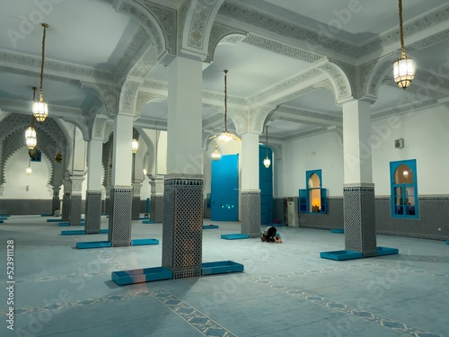 The interior of Mohamed V mosque photo