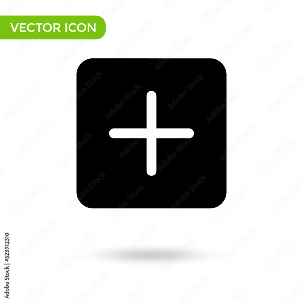plus icon. minimal and creative icon isolated on white background. vector illustration symbol mark plus icon. minimal and creative icon isolated on white background. vector illustration symbol mark