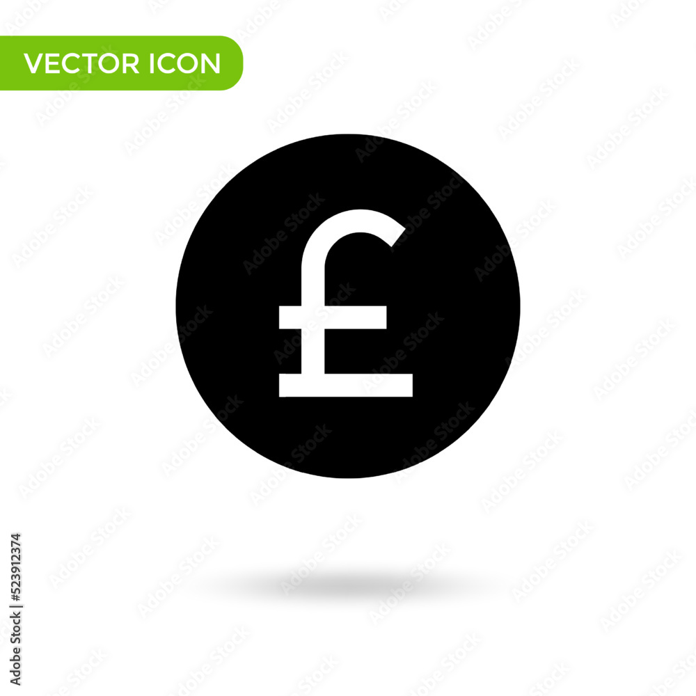 currency pound icon. minimal and creative icon isolated on white background. vector illustration symbol mark currency pound icon. minimal and creative icon isolated on white background. vector illustration symbol mark