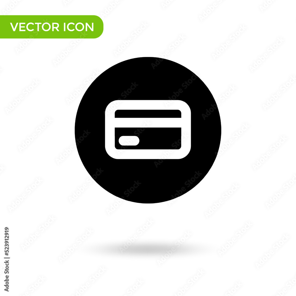 credit card icon. minimal and creative icon isolated on white background. vector illustration symbol mark credit card icon. minimal and creative icon isolated on white background. vector illustration symbol mark