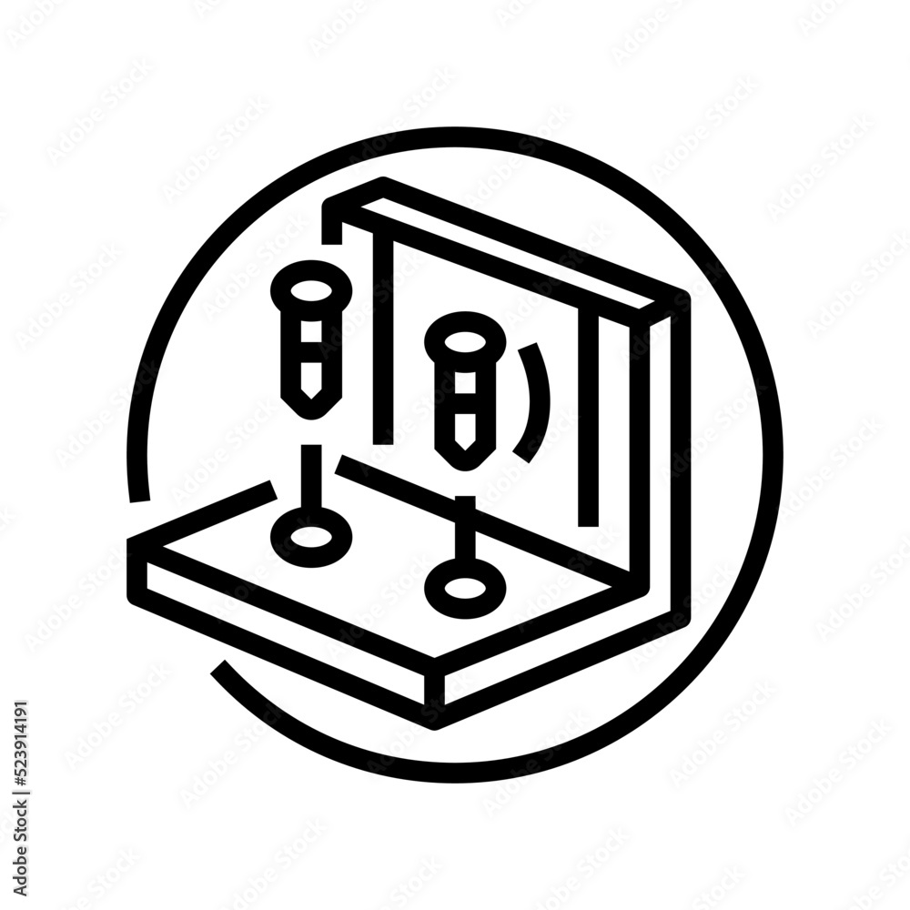 insert bolt assembly furniture line icon vector illustration insert bolt assembly furniture line icon vector illustration