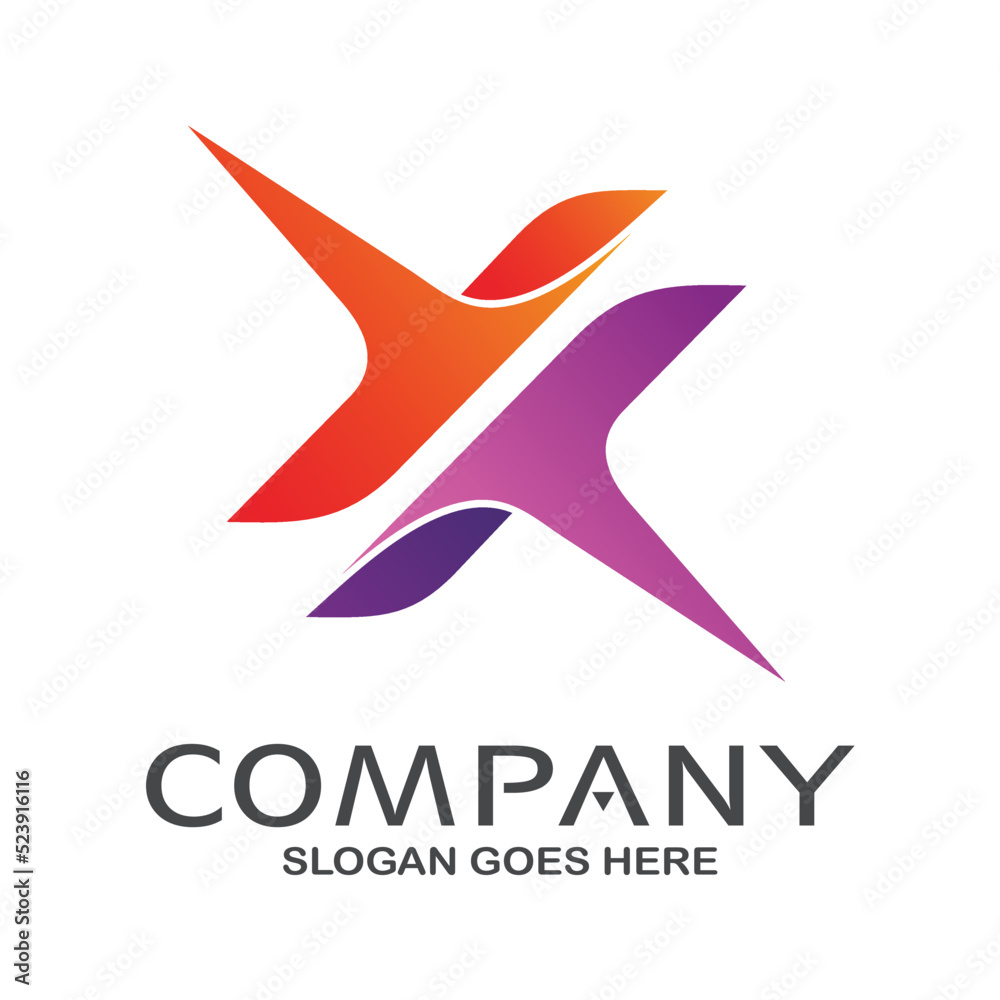 Obraz premium Letter x logo design