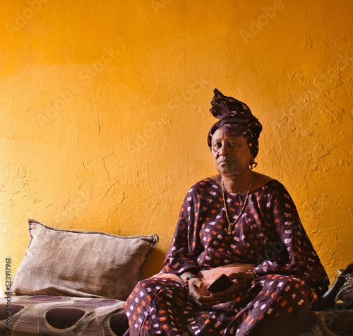 Ancient african woman photo