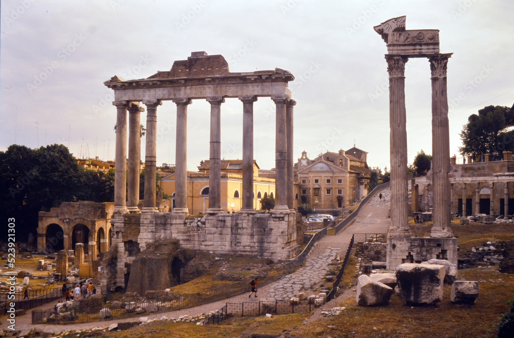 Partial view of the Roman Forum
