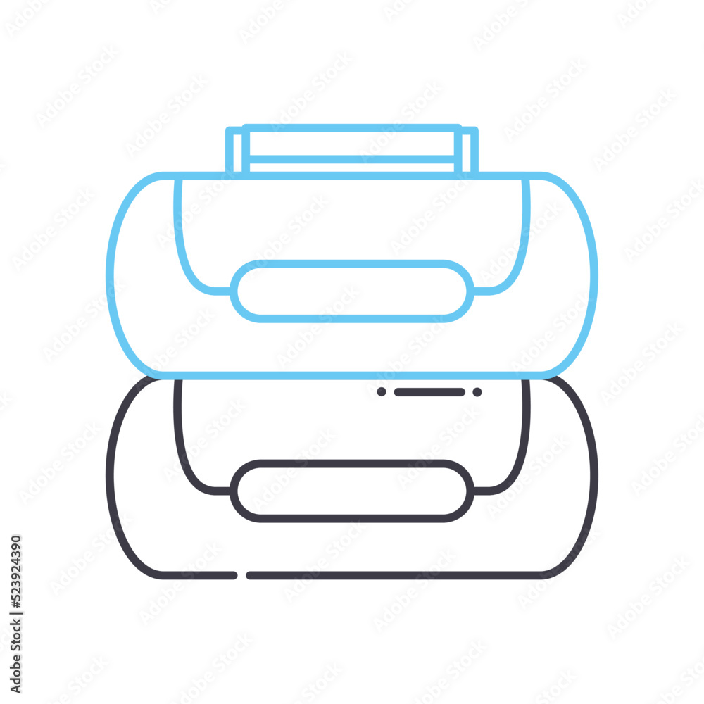 lunchbox line icon, outline symbol, vector illustration, concept sign lunchbox line icon, outline symbol, vector illustration, concept sign