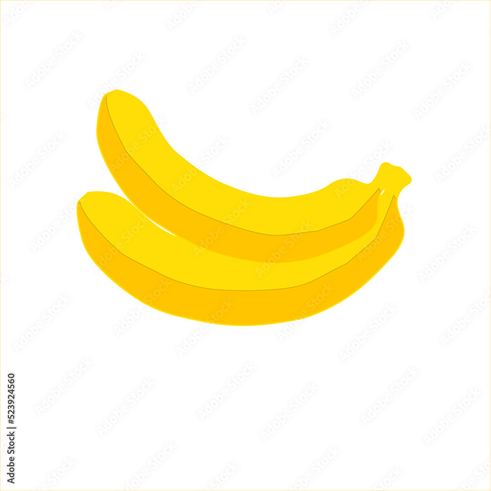 banana isolated on white background banana isolated on white background