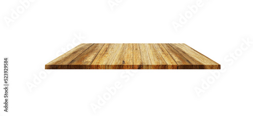 3d. wooden board of on white background. 