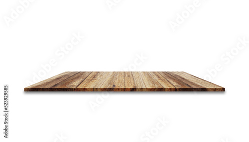 3d. wooden board of on white background. 