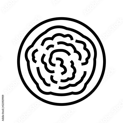 pumpkin puree line icon vector illustration