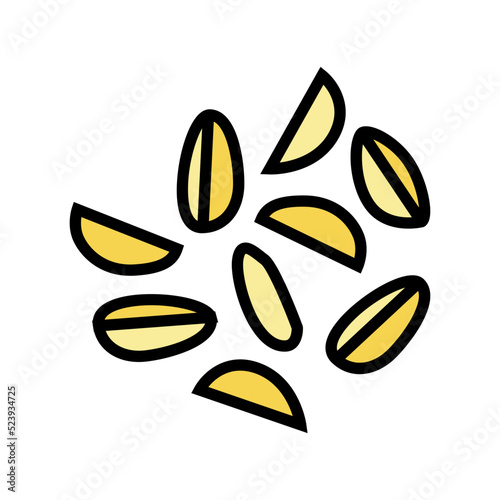 potato wedges color icon vector illustration