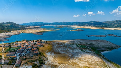 Aerial shot of the Montalegre in Portugal border town photo