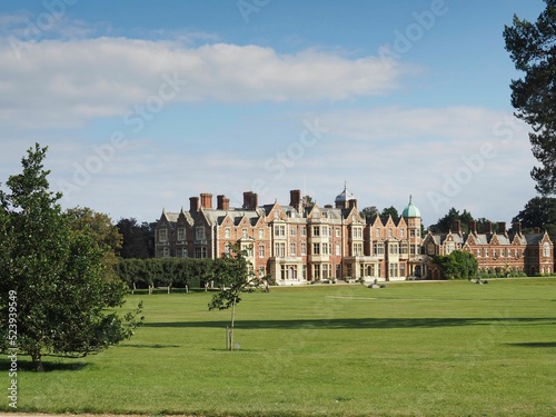 Fotografia, Obraz Beautiful Sandringham Estate in England surrounded by green grass and lush trees