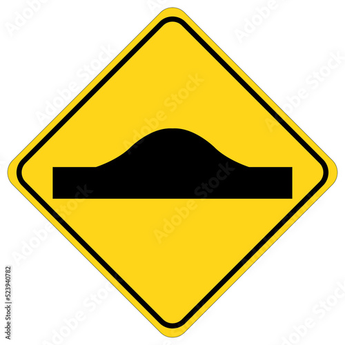 Uneven road surface sign