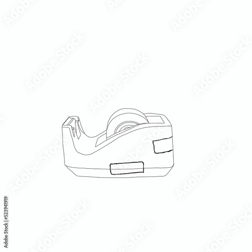 stapler isolated on white background