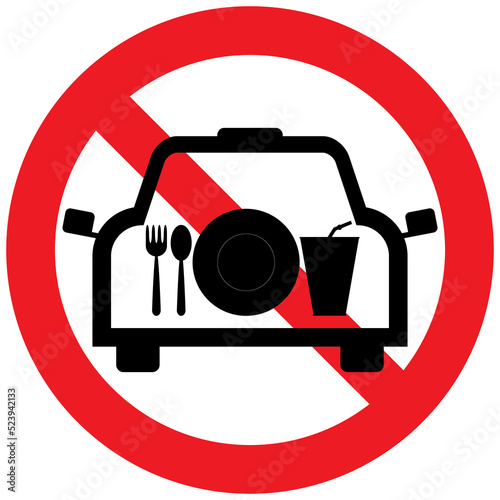 No eating in the car