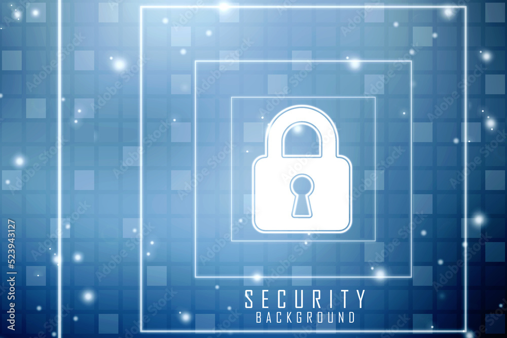 Digital Padlock on abstract technology background, Technology security concept. Modern safety digital background. Protection system, Cyber Security and safety information, personal data concept Digital Padlock on abstract technology background, Technology security concept. Modern safety digital background. Protection system, Cyber Security and safety information, personal data concept
