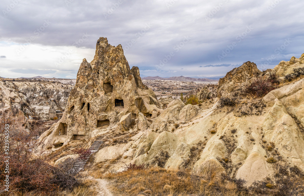The remains of the Rock Church in Cappadocia