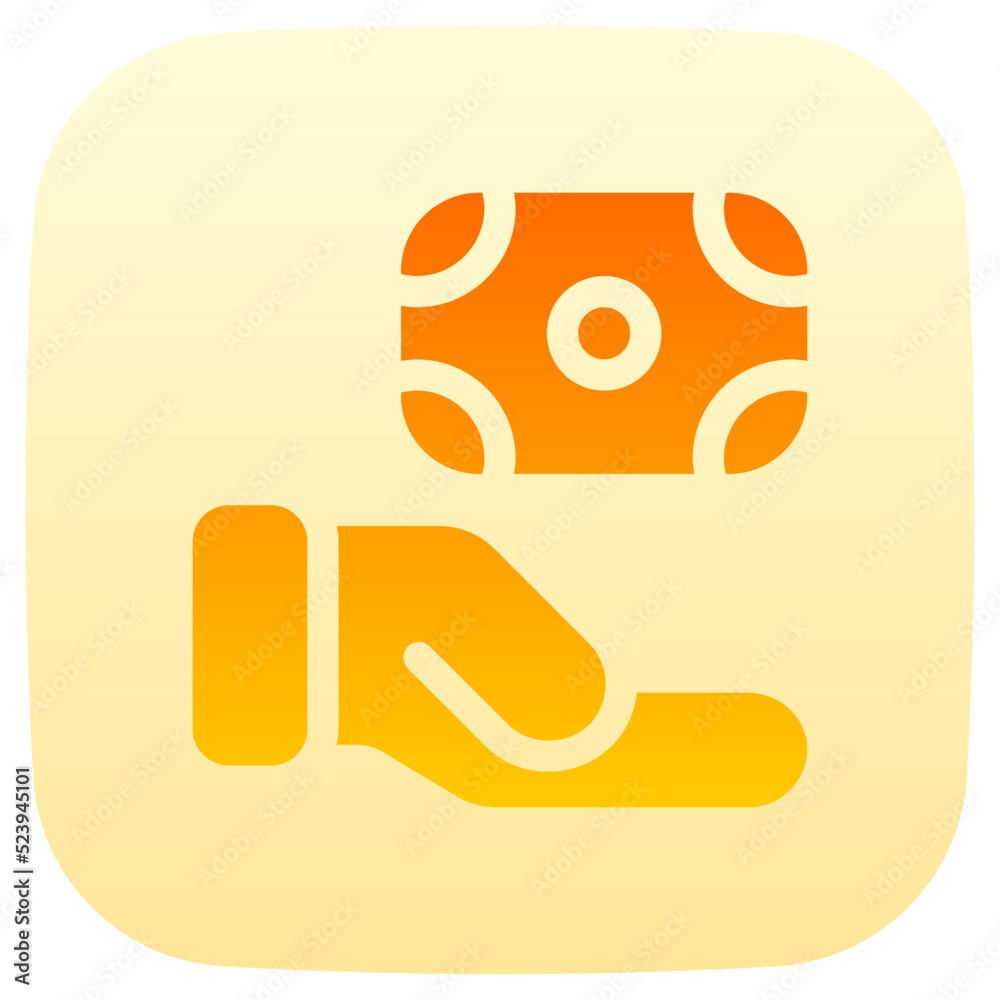 money flat gradient icon money flat gradient icon