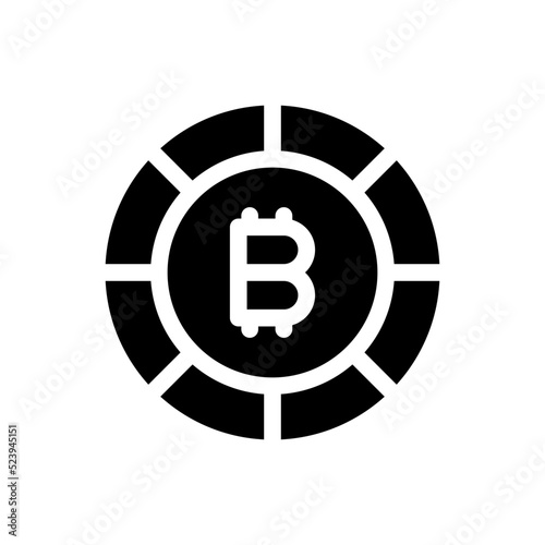 bitcoin glyph icon