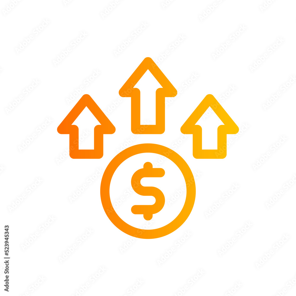 profits gradient icon profits gradient icon