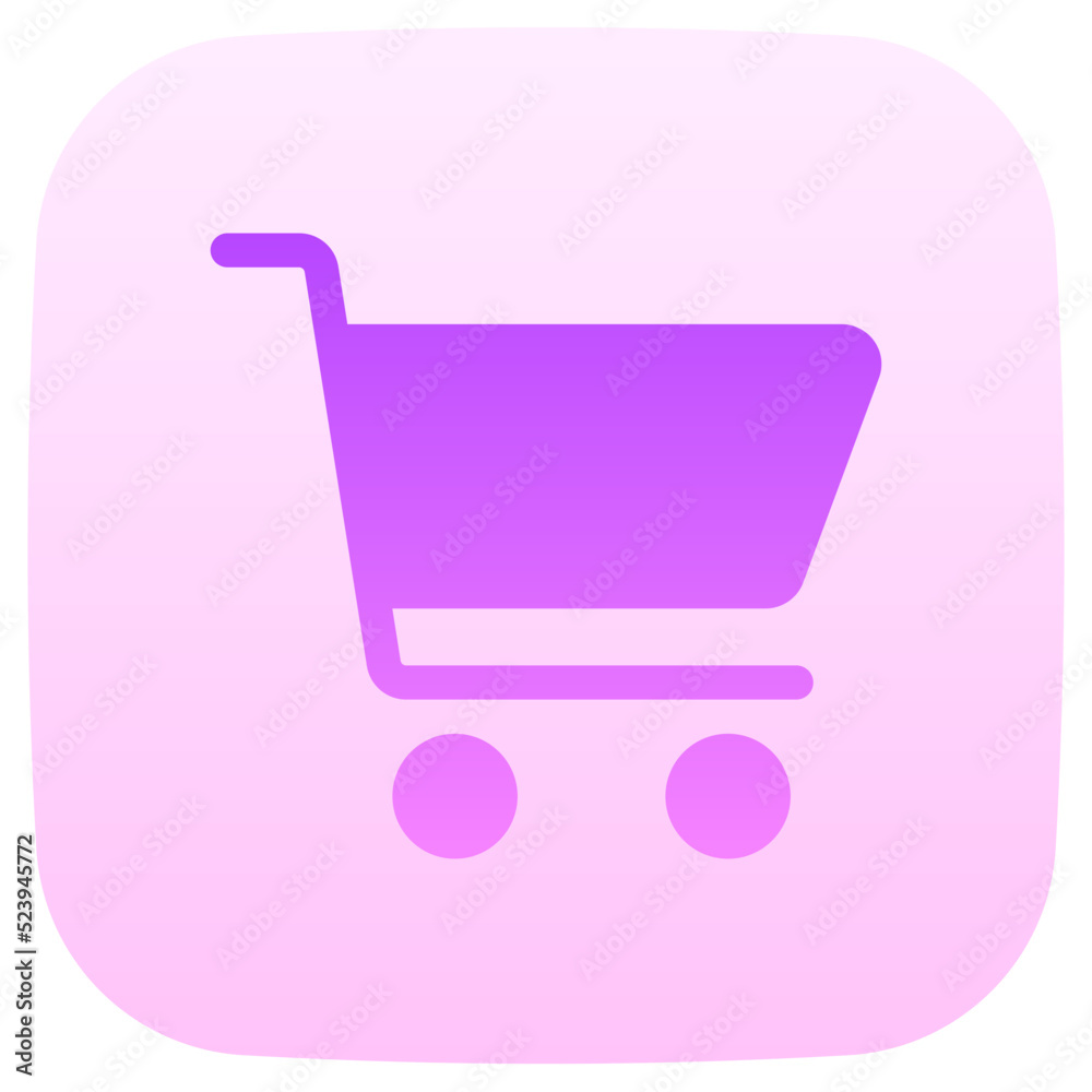 shopping cart flat gradient icon shopping cart flat gradient icon
