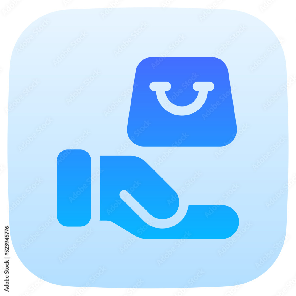 shopping flat gradient icon shopping flat gradient icon