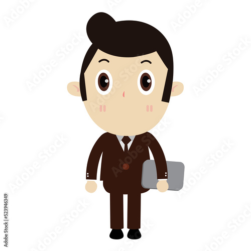 business people characters cartoon flat style png  photo