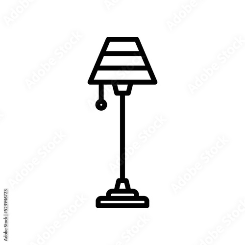 floor lamp icon vector design template simple and clean