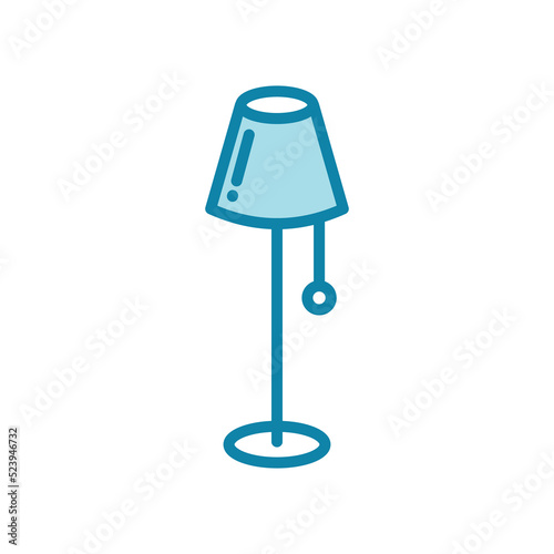 floor lamp icon vector design template simple and clean