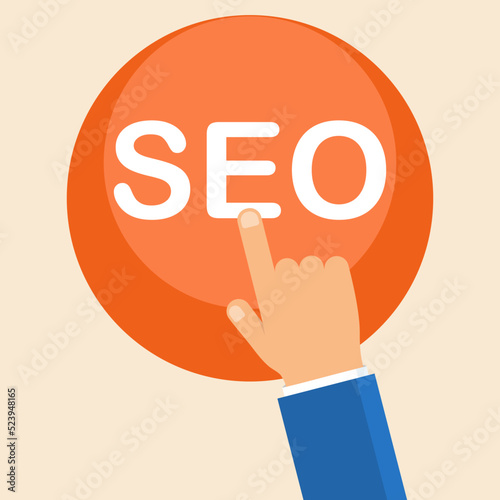SEO Search Engine Optimization, concept for promoting ranking traffic on website, optimizing your website to rank in search engines or SEO.