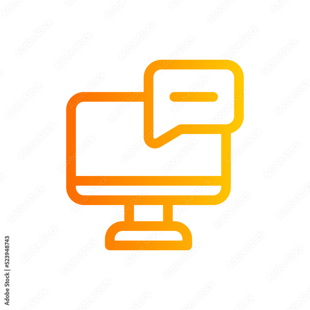 chat box gradient icon chat box gradient icon