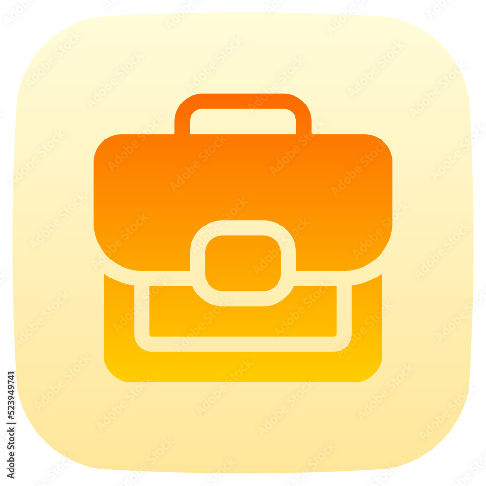 suitcase flat gradient icon