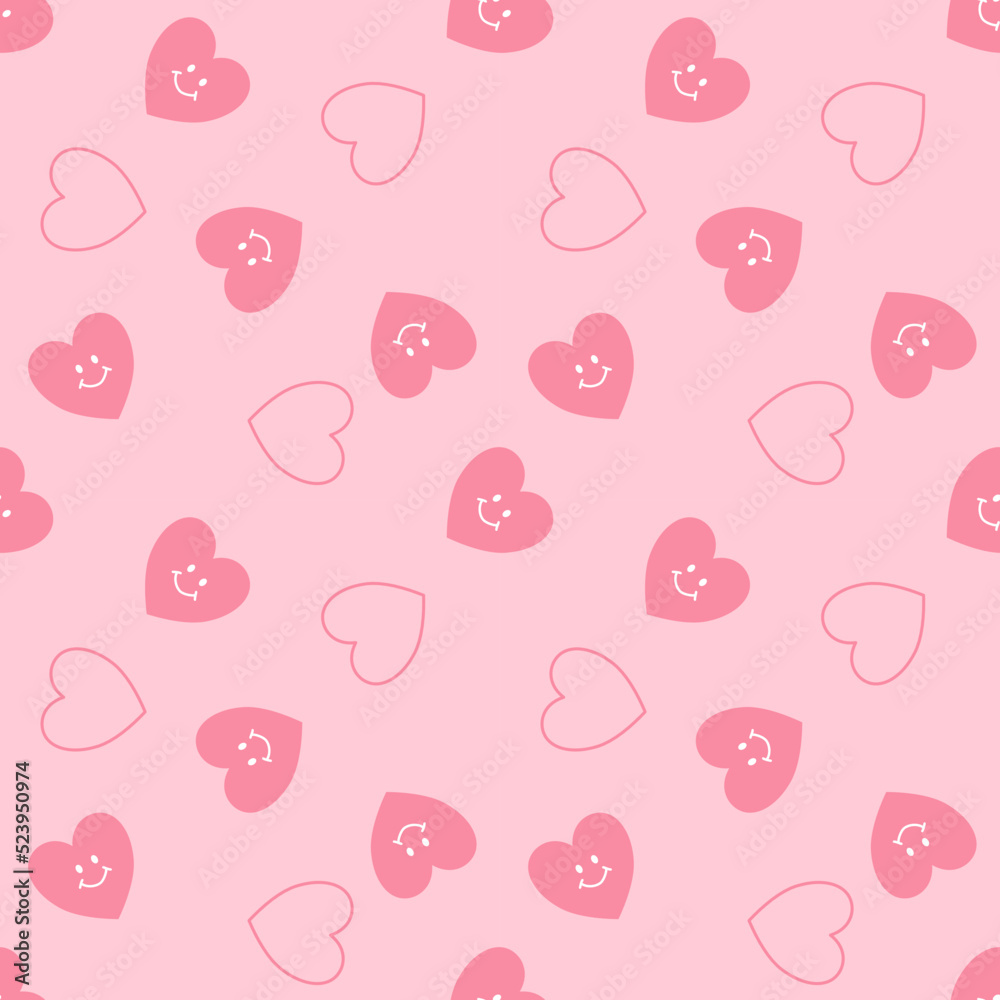 seamless pattern with hearts