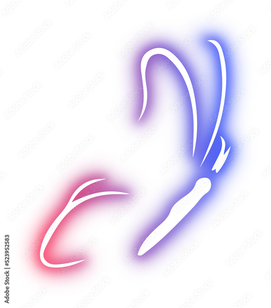Collection of butterfly neon Collection of butterfly neon