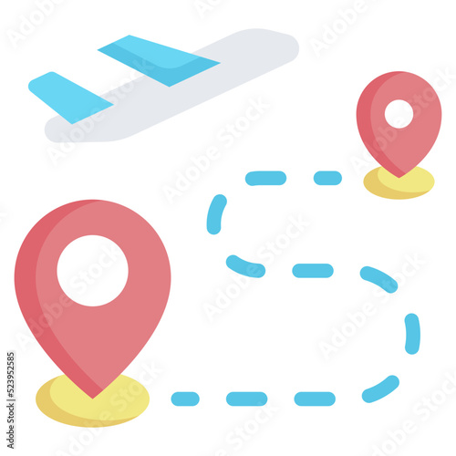 destination flat icon