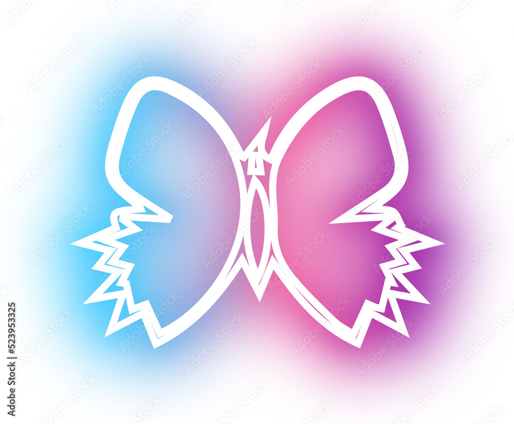 Collection of butterfly neon Collection of butterfly neon