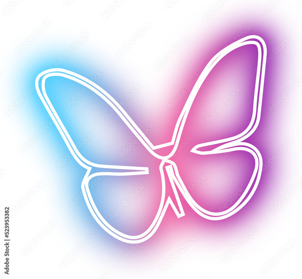 Collection of butterfly neon Collection of butterfly neon