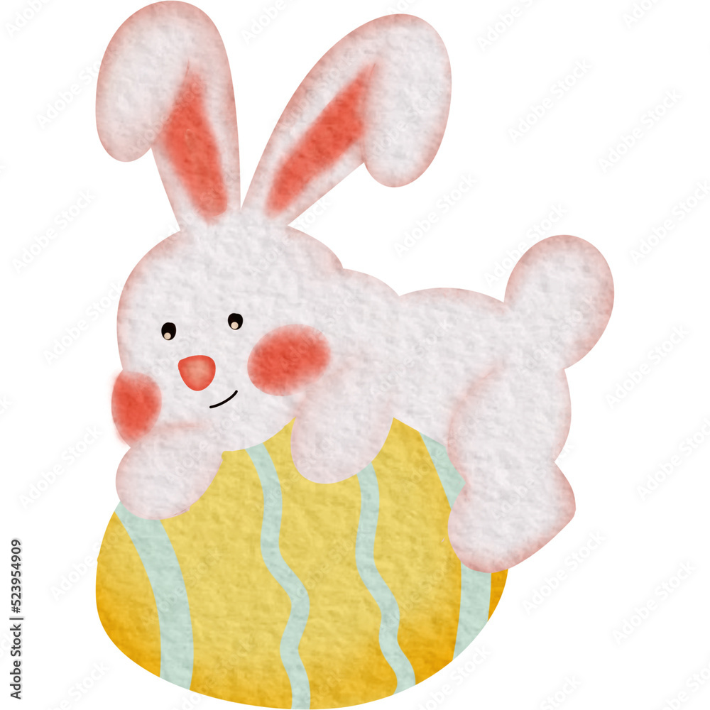 Obraz premium easter bunny with eggs