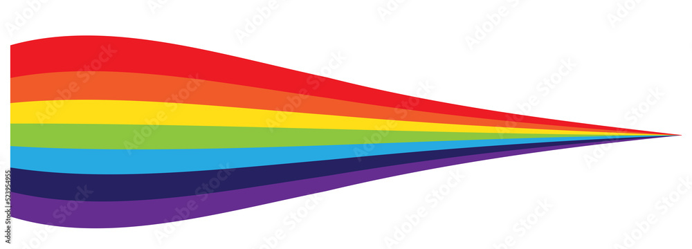 Rainbow color design element Rainbow color design element