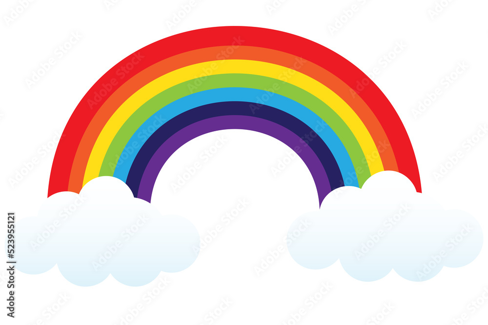 Rainbow color design element Rainbow color design element