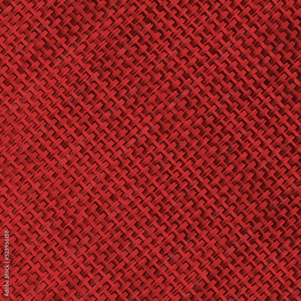 Fototapeta premium Fabric Texture - red distressed background. EPS10 vector illustration.