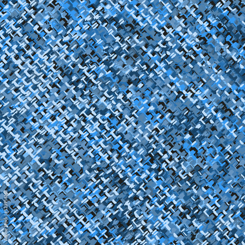 Blue Checkered Grunge background. EPS10 vector.