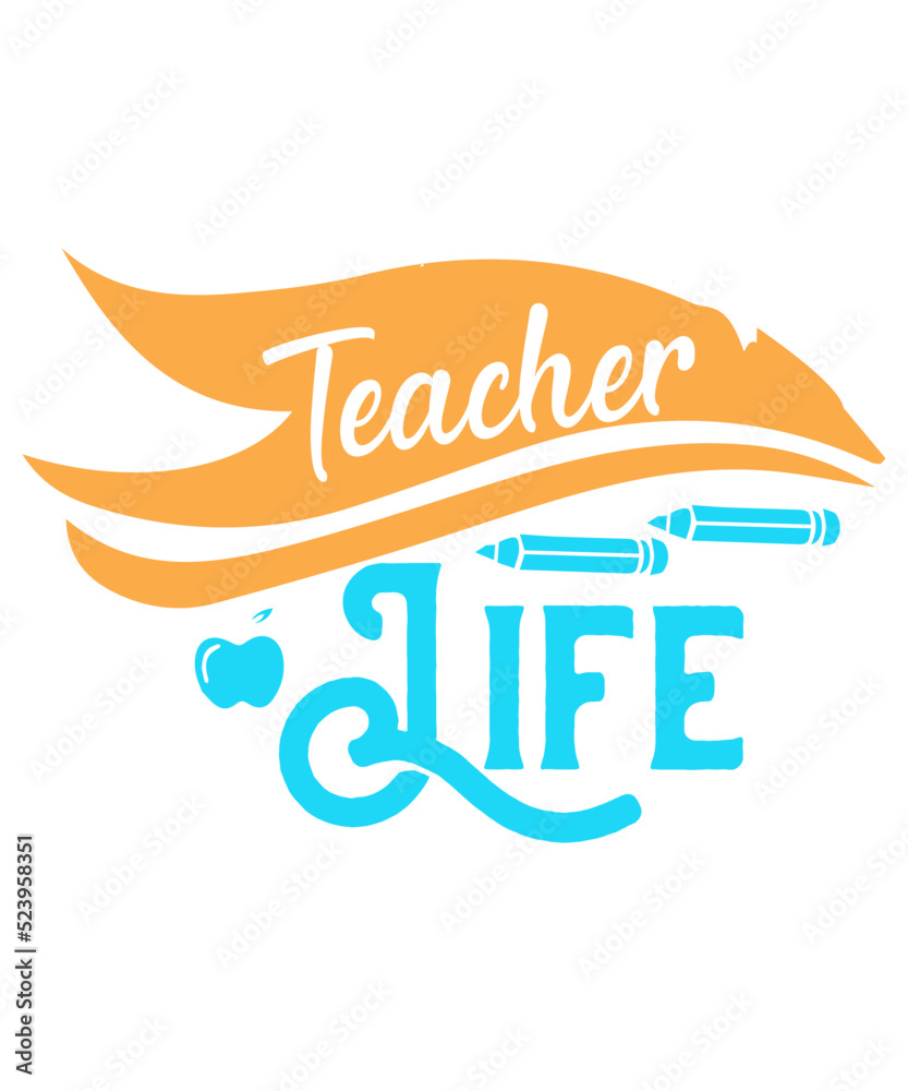 Teacher Svg Bundle, Teacher Quote Svg, School Svg, Teacher Life Svg ...