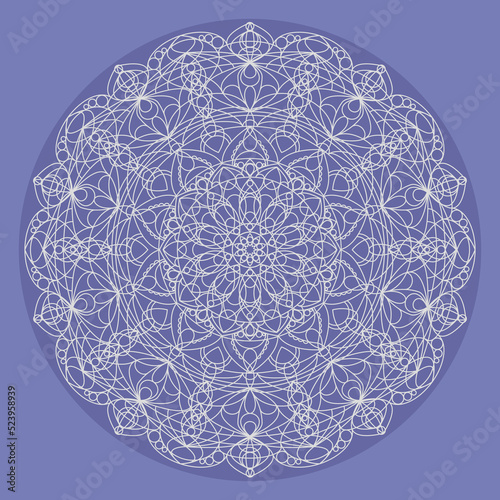 mandala in violet colour