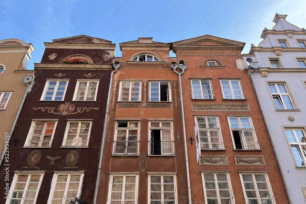 Fototapeta premium Attractions in Gdansk. Ancient European architecture