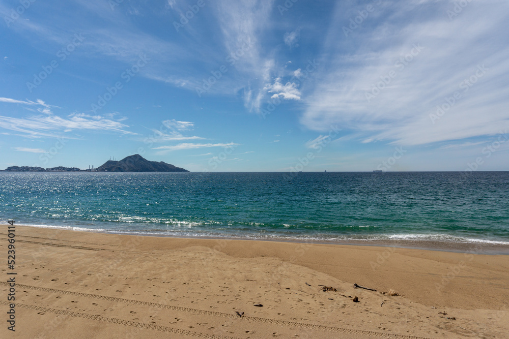 paisaje de la playa en manzanillo Colima, México 