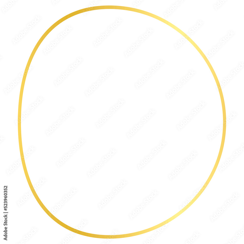 Gold Abstract Shape Outline Gold Abstract Shape Outline